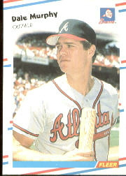 1988 Fleer Baseball Cards      544     Dale Murphy